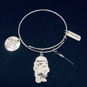 Storm Trooper Star Wars themed bangle bracelet